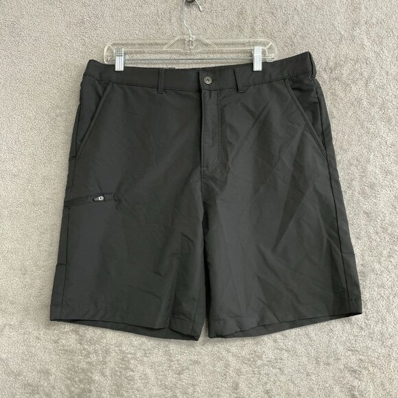 Gerry Men's 36 Black Tech Shorts Cargo Elastic Waistband Stretch UPF 30+ N0598 - Picture 4 of 9